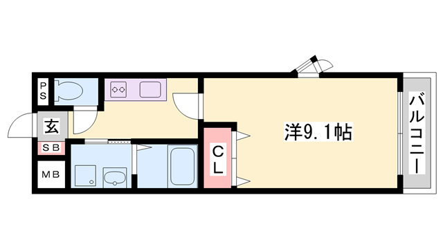 エイトピア八木の物件間取画像
