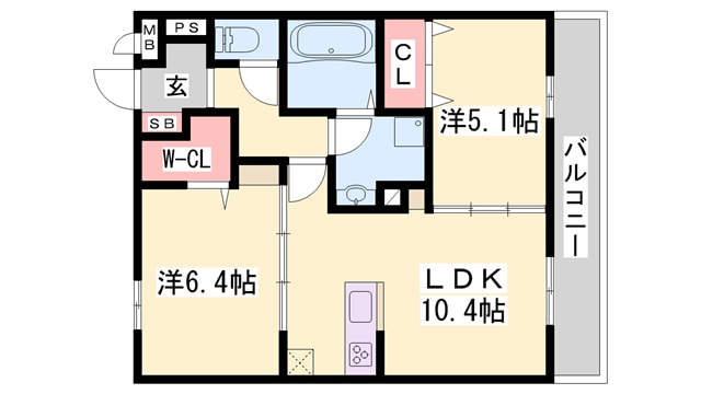 D-room五反田の物件間取画像