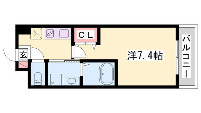 エイチツー西明石の物件間取画像