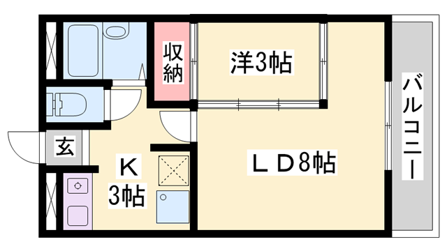 社町駅 バス10分  東野下車：停歩1分 5階の物件間取画像