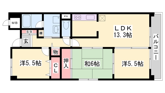 スペランツァ西神戸の物件間取画像