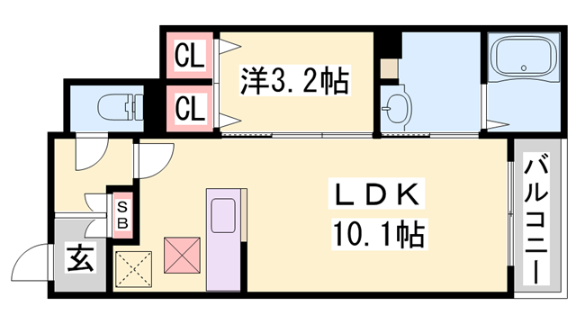 カトレアⅠの物件間取画像