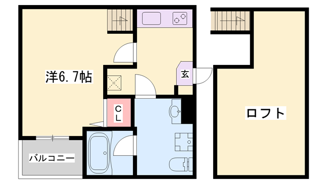 西明石駅 徒歩11分 2階の物件間取画像