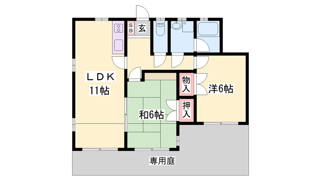 西明石駅 徒歩9分 1階の物件間取画像