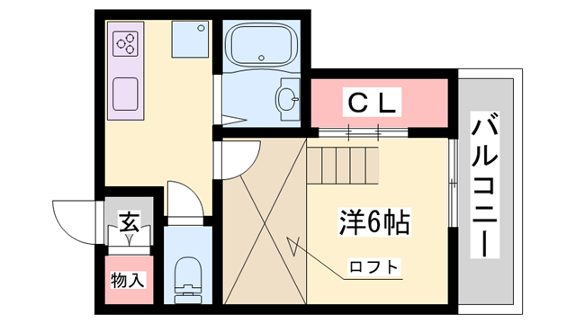 播磨町駅 徒歩2分 2階の物件間取画像