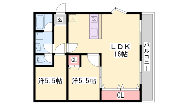 シャルムロアイヤル朝霧の物件間取画像