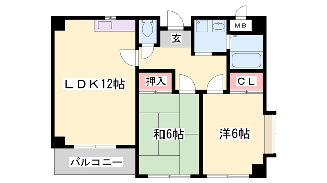 西新町駅 徒歩10分 3階の物件間取画像