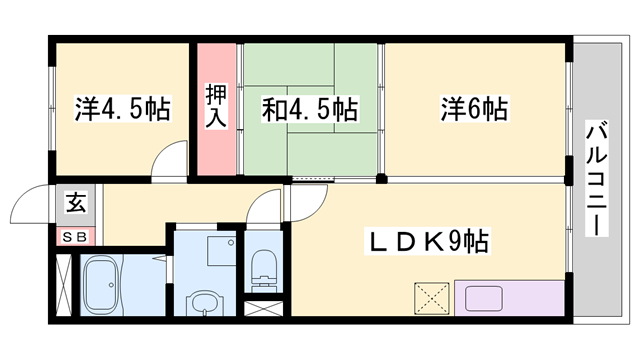 皐月マンションの物件間取画像