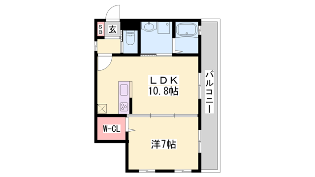 明石駅 徒歩19分 3階の物件間取画像