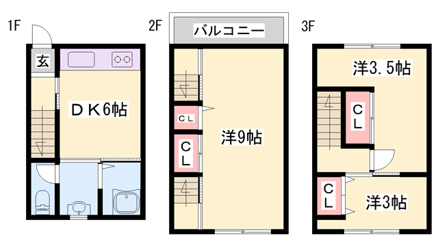 播磨町駅 徒歩4分 1階の物件間取画像