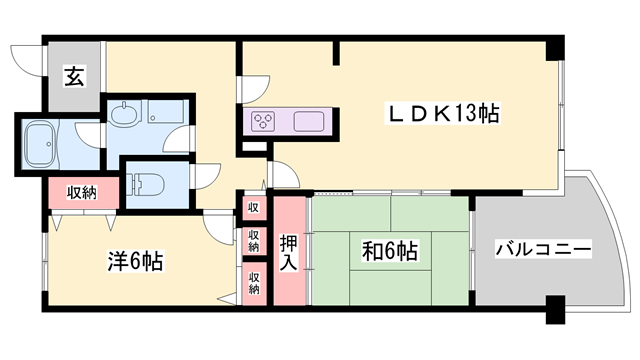 西神糀台ミオの物件間取画像