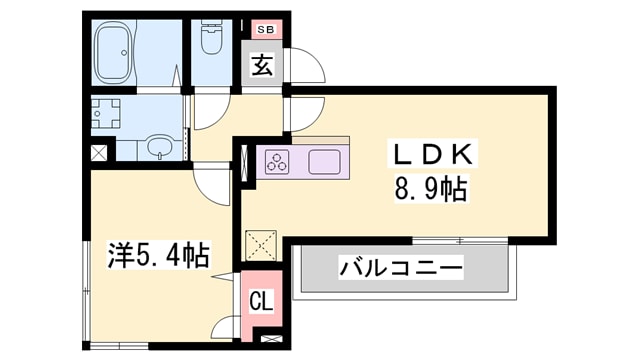 西明石駅 徒歩12分 3階の物件間取画像