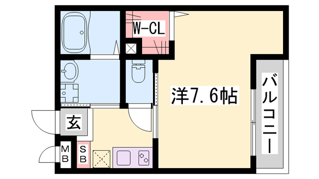 西明石駅 徒歩5分 3階の物件間取画像