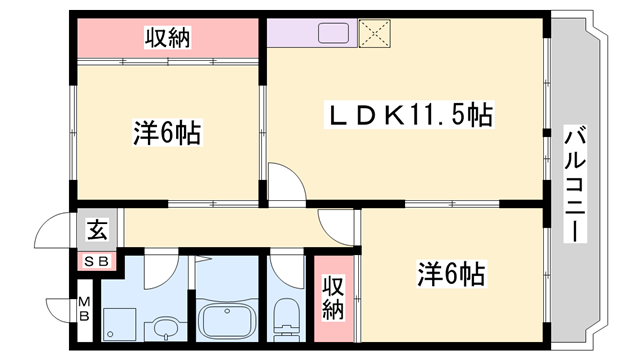 プランドールの物件間取画像