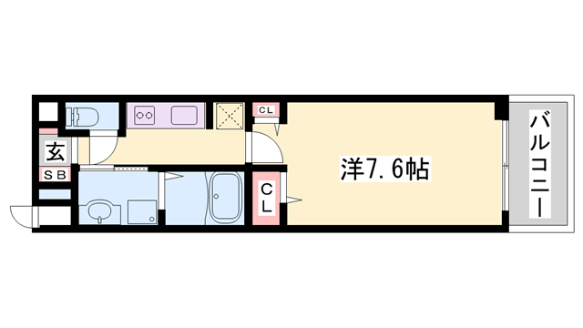 西新町駅 徒歩5分 3階の物件間取画像