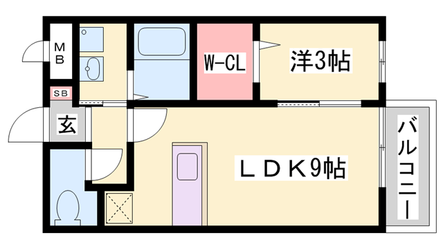 リヴェールの物件間取画像