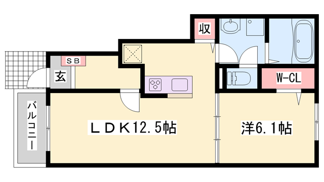 アン・ソレイユの物件間取画像