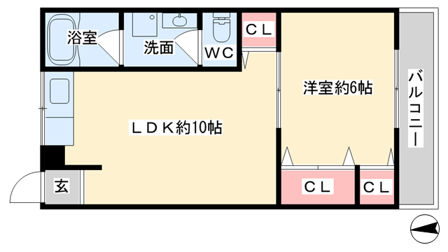 クレストの物件間取画像