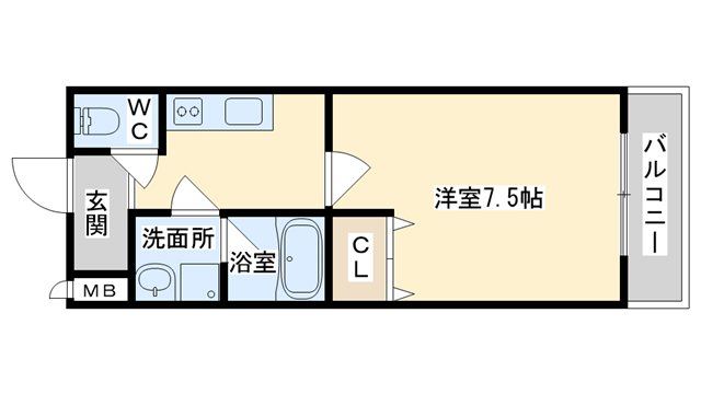 フジパレスタカシロⅠ番館の物件間取画像