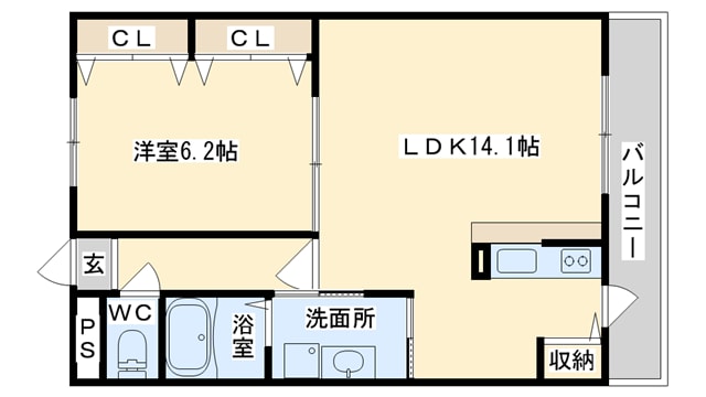 アンプルールフェールオロールの物件間取画像