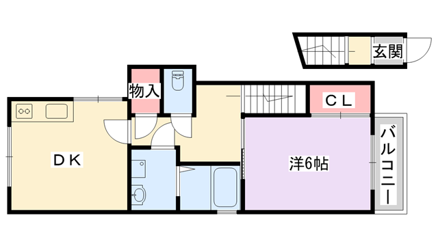 エフォルトⅠの物件間取画像