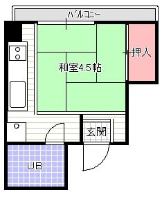 シャトー香里の物件間取画像