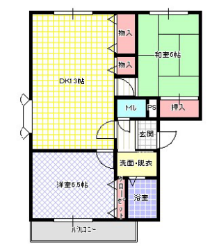 昇栄マンションⅡの物件間取画像