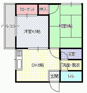 シャンティ池田の物件間取画像