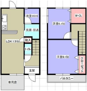 BRIGHT　WINGの物件間取画像