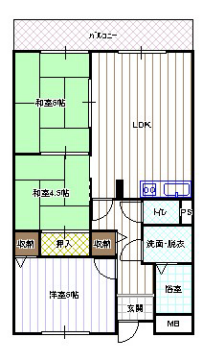 ソレイユ神田1棟の物件間取画像