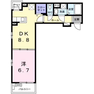 ADDRESS　211の物件間取画像