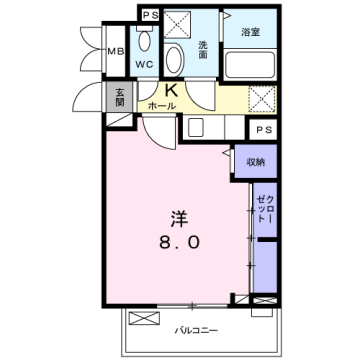 ADDRESS　211の物件間取画像