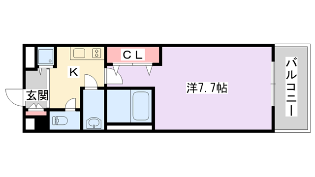 Luxe住道の物件間取画像