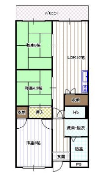 ファミールコートの物件間取画像