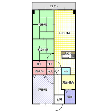 ナゥボ・Ⅰの物件間取画像