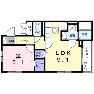 クレインの物件間取画像