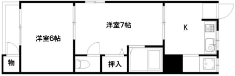 すみれマンションの物件間取画像