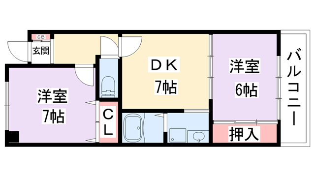 グリンピア東寝屋川の物件間取画像