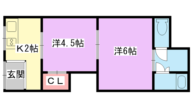 コンフォルト寝屋川の物件間取画像