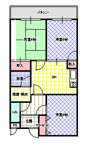 レスポワール星田の物件間取画像