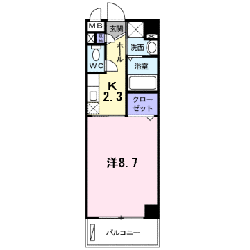 マンション・グラースの物件間取画像