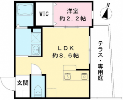 リアフラッツ香里園NORTHの物件間取画像