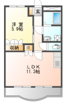 グランドソレーユⅡの物件間取画像