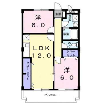 マルベリータウンの物件間取画像