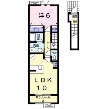 サニーⅠの物件間取画像