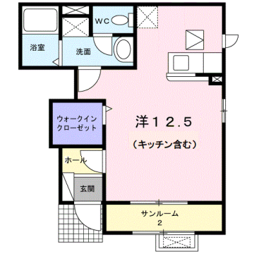 オルタ　フルールの物件間取画像