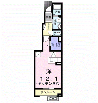 リブレ赤田の物件間取画像