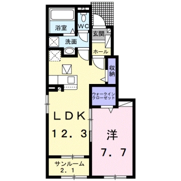 アリビオ　Ⅰの物件間取画像