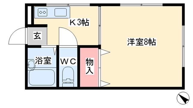 レヴール綾田の物件間取画像