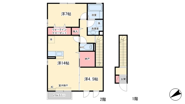 D-room As　Lｇの物件間取画像